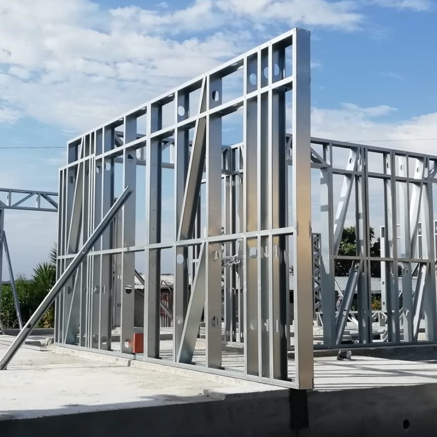 Estrutura lsf de parede interior